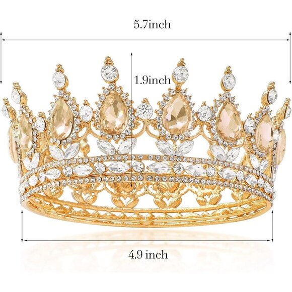Women Crowns Rhinestone Bridal Tiara Wedding Princess Headpiece Elegant main image 6